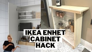 IKEA ENHET CABINET HACK MAKEOVER [upl. by Podvin]