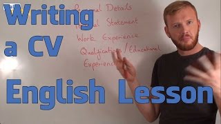 Writing a CV  English Functional Language Lesson Advanced [upl. by Comras]