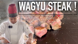 PRO HIBACHI CHEF COOKS HIBACHI FRIED RICE AND WAGYU STEAK MEAL [upl. by Caiaphas]