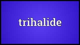 Trihalide Meaning [upl. by Nemlaz807]