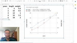 Extrapolating Using Google Sheets [upl. by Anirol]