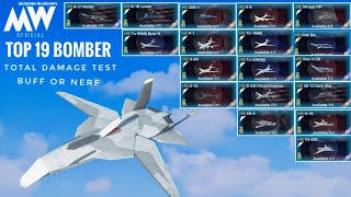 New Bomber with Top 19 Bomber after update combo damage test🔥 Modern Warships [upl. by Auqinat]