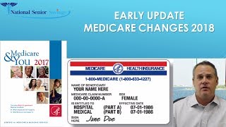 MEDICARE CHANGES 2018 [upl. by Infield]