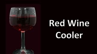 Red Wine Cooler Drink Recipe HD [upl. by Esiom676]