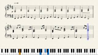 Sweden Minecraft  Piano Sheet Music [upl. by Filmer]