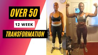 Female Over 50 body transformation in 12 weeks [upl. by Shandie]