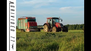 Affouragement en vert Jeulin Palès 400 et Valtra N91 Agrividéo 77 [upl. by Artined]