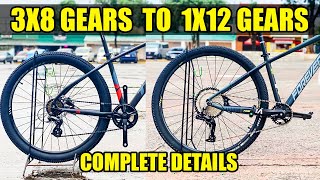 Easily Make Any MTB Bicycle into 1x12 Gears at Home  LTWOO 1X12 Drivetrain [upl. by Aierb]