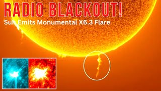 Sun Unleashed Its Full Power with a X63 Flare The Sun’s Biggest Explosion in 6 Years [upl. by Aisetra]