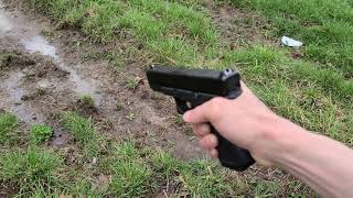 Shooting a glock 19 gen 5 into water [upl. by Bunow378]