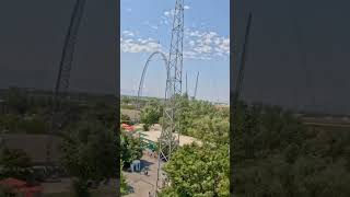 Launch Tower Blast Off Looking Over AmusementPark thrillride lagoon launchtower ridealong pov [upl. by Popele]