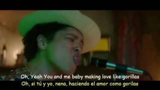 Bruno Mars  Gorilla Lyrics amp Sub Español Official Video [upl. by Elatsyrc]