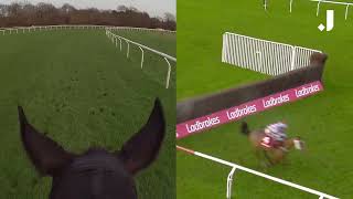 THIS POV IS AMAZING 😮 A JOCKEYS VIEW OF ONE OF 2023S BEST JUMPS PERFORMANCES [upl. by Adyaj]