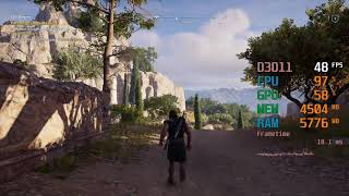 GeForce RTX 2060  Intel Core i54690K  Assassins Creed AC Odyssey FPS Test [upl. by Tonie]