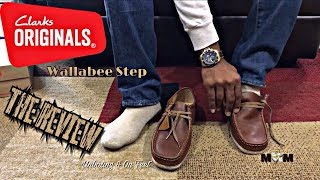 Clarks Wallabee Step On Feet  Wallabee Step Unboxing  Wallabee Clarks Step Review [upl. by Demmer]