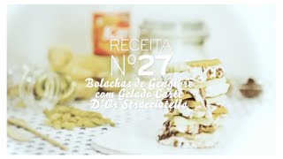 27 Bolachas de Gengibre Vaqueiro com Gelado Carte DOr Stracciatella [upl. by Meneau]