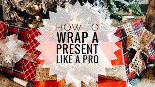 HOW TO WRAP A PRESENT LIKE A PRO  Gift Wrapping Tutorial  2020 Edition [upl. by Acirat]