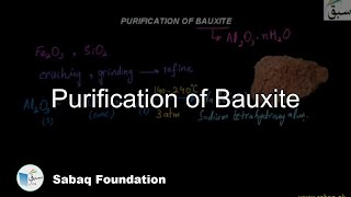 Purification of Bauxite Chemistry Lecture  Sabaqpk [upl. by Elletnwahs519]