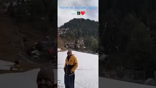 Snowfall at malam jabba malamjaba russia travel manali shimla viralitplz [upl. by Siravrat]