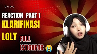 FULL KLARIFIKASI NY LOLY GK ADA REACTION Kaarin channel reaction [upl. by Phares]