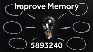 Grabovoi Numbers for Education  Improve Memory  5893240 [upl. by Lynett430]