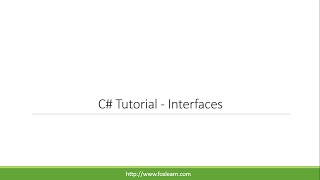 C Tutorial  Interfaces [upl. by Melisent425]