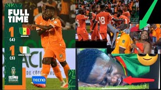 PENALTY SHOOTOUT Ivory Coast defeats Senegal 5  4 and this happened next [upl. by Heman908]