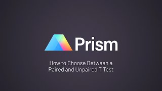 How to Choose Between a Paired and Unpaired T Test [upl. by Anaik319]