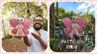 Borboleta Amigurumi Passo A Passo  Coleção O Jardim Do Ti  Parte 44 FINAL [upl. by Holland]