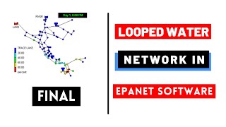 Hydraulic Modeling for Looped Water Supply Network with EPANET Software Part  04 [upl. by Aisined]