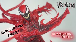 Marvel Legends Carnage Venom 2 Let There Be Carnage Sony Movie Action Figure Review [upl. by Charbonnier896]