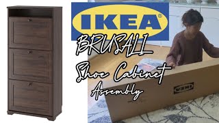 IKEA BRUSALI Shoe Cabinet Assembly [upl. by Esiahc]