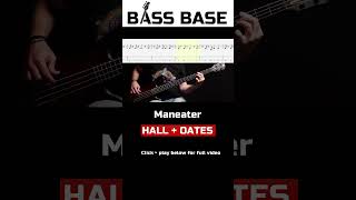 Hall  Oates  Maneater  Bass cover with tabs [upl. by Ned]