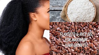 DIY Flaxseed amp Rice Gel For Hair Growth AND Soft Hair Must Try [upl. by Yonatan]