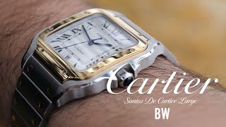 The First Pilot Watch  Santos de Cartier Large [upl. by Dyl667]