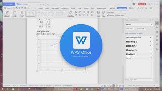 Graph making In WPS  DOCx file [upl. by Krystle]