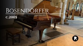 Bösendorfer Imperial 97 key concert grand restored in c2005 refinished in dark walnut [upl. by Erotavlas]