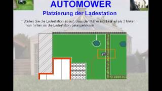 Automower  Installation mit Platzierung der Ladestation [upl. by Noiraa]