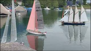 4 RC  Segelschiffe im Seebecken von Küssnacht am Rigi [upl. by Enitsahc]