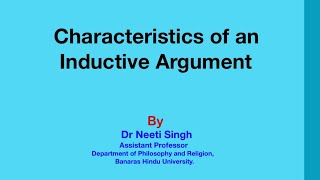 Characteristics of inductive arguments [upl. by Otte]