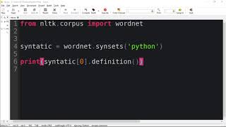 Python Natural Language Processing with NLTK 8  Acessing WordNet with NLTK [upl. by Hartfield313]