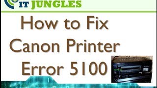 How To Fix Canon Printer Error 5100 [upl. by Vasily]