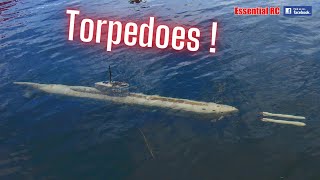 RC Submarine Double Torpedo FiringLaunch Demonstration  Do they hit the target [upl. by Kam]