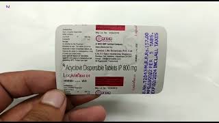 Logivir 800 Dt Tablet  Acyclovir Dispersible tablets ip 800 mg Uses  Logivir 800 Dt tablet uses [upl. by Seuguh]