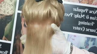 wello care blonder powder Streax Hair colour highlights green colour streax step by step [upl. by Dyan]