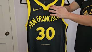 Unboxing 20232024 Authentic Stephen Curry City Edition Jersey Golden State Warriors Nike Jersey [upl. by Keir]