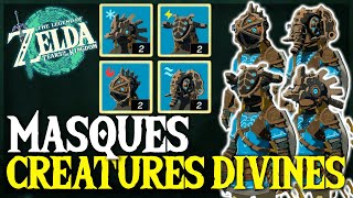 Comment Débloquer les 4 MASQUES des CRÉATURES DIVINES sur Zelda Tears of the KingdomTUTO ZELDA TOTK [upl. by Kitrak452]