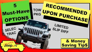 5 MustGet Manufacturer Installed Options for a New Jeep Wrangler [upl. by Adnaram]