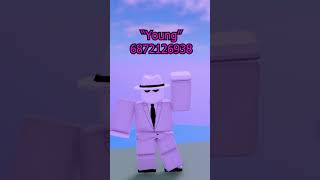 Full song of quotYoungquot By Vacations roblox robloxfyp robloxmusiccode robloxedit shorts [upl. by Elroy165]