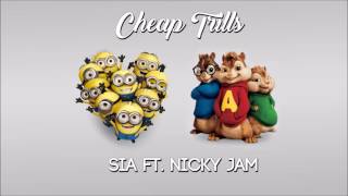 Sia  Cheap Thrills Remix ft Nicky Jam Ardillas  Minions [upl. by Jacobo]